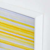 "an ode to agnes" - Art Print in bright sunny yellow by tina johnson - Frame Close-up