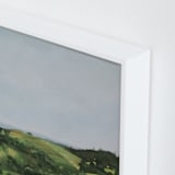 "Rolling Vines" - Art Print in sage by Amanda Phelps - Frame Close-up