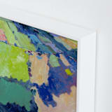 "Above the Farm 1" - Art Print in Patchwork  by Stephanie Goos Johnson - Frame Close-up