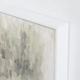 "Rain II" - Art Print in Soothing Greys by Amy Hall - Frame Close-up