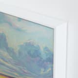 "Big Sky Country" - Art Print in Sky Blue by Vicki Rawlins - Frame Close-up