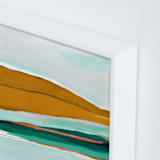 "Arctic Ice" - Art Print in mint green by Caryn Owen - Frame Close-up