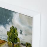 "Farm House" - Art Print in Grass by Lindsay Megahed - Frame Close-up