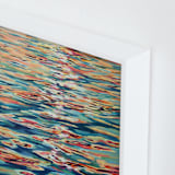 "Rift" - Art Print in Apricot by Kelly Johnston - Frame Close-up