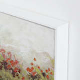 "Cosmos Garden" - Art Print in Leaf Green by Lorent and Leif - Frame Close-up