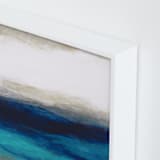 "Liquid Peace" - Art Print in Blue by Melissa Marquardt - Frame Close-up
