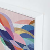 "Architecture of Flow" - Art Print in Poppy by melanie mikecz - Frame Close-up