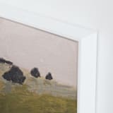 "Among the Trees" - Art Print in Olive by Kara Schlabaugh - Frame Close-up