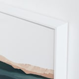 "Santa Cruz Seascape #2" - Art Print in coral pink by Caryn Owen - Frame Close-up