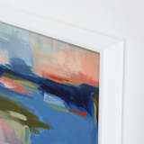 "Out of the Blue" - Art Print in Peach by Stacey Brod - Frame Close-up