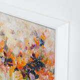 "ON FIRE" - Art Print in White by Svitlana Martynjuk - Frame Close-up