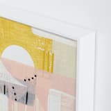 "Sunny and dots I" - Art Print in White by Jaqui Falkenheim - Frame Close-up