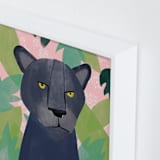 "Fierce" - Art Print in White by Megan Zang - Frame Close-up