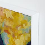 "Goldenrod" - Art Print in White by Holly Whitcomb - Frame Close-up