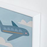 "Vehicles Plane" - Art Print in Blue by Lori Wemple - Frame Close-up
