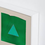 "Taking Shape Bright 4" - Art Print in Worth a Triangle by Kamala Nahas - Frame Close-up