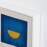 "Taking Shape Bright 3" - Art Print in Blue Moon by Kamala Nahas - Frame Close-up