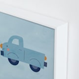 "Vehicles Truck" - Art Print in Blue by Lori Wemple - Frame Close-up