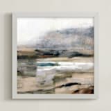"Pacifica" - Art Print in Desert Rose by Hadas Tal - Framed