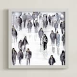 "Legal aliens" - Art Print in Office grey by Lulaloo - Framed