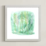 "Botanical Grasses" - Art Print in Mint by Hettie Roberts - Framed