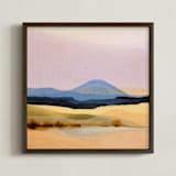 "Violet Desert Breeze" - Art Print in Violet by Shina Choi - Framed