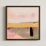 "More Than This" - Art Print in Pink Gold by Amy Moen - Framed