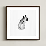 "Dreaming Ted" - Art Print in Dim Grey by jinseikou - Framed