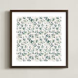 "Gardens" - Art Print in Whites by Anna Stout-Tuckwiller - Framed