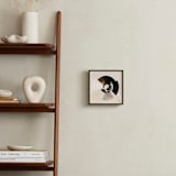 "Spinning Wheel" - Art Print in Exciting Beige by Lisa Sundin - In a Room