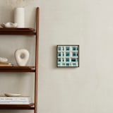 "french squares" - Art Print in Blue White by Jacob Loafman - In a Room