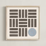 "Ki Ni Maru" - Art Print in Espresso by Yohaku Oshima - Framed