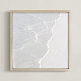 "White Water " - Art Print in White ocean waves by Lisa Sundin - Framed