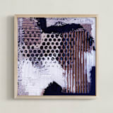 "Trip" - Art Print in mauve by Amanda Phelps - Framed