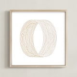 "Thumbprint" - Art Print in Copper by Heather Francisco - Framed
