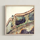 "Vintage Carousel" - Art Print in Vintage Ivory by Gray Star Design - Framed