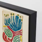 "Magical Plants N.2" - Art Print in Brick Red by Catilustre - Frame Close-up