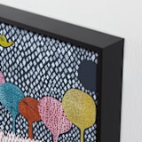 "Diamond Forest" - Art Print in Forest Blue by Bethania Lima - Frame Close-up