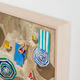 "Beach Day 1" - Art Print in Ocean by Lisa Grizaniuk - Frame Close-up
