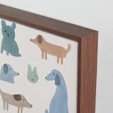 "Buddies" - Art Print in Sky by Maja Cunningham - Frame Close-up
