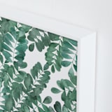 "Leafy Bowers" - Art Print in Emerald Green by Natalie Ryan - Frame Close-up