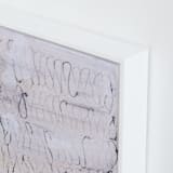"Modern Love Song" - Art Print in Cream by Amy Carroll - Frame Close-up
