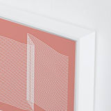 "Pink and Lines rigth" - Art Print in coral pink by Marco Berrios - Frame Close-up