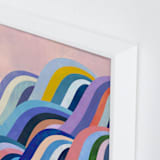 "Cascades" - Art Print in Powder Pink by melanie mikecz - Frame Close-up