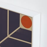 "Dawn" - Art Print in Eggplant by Yohaku Oshima - Frame Close-up