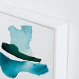 "Shift" - Art Print in Blue by Christine Llewellyn - Frame Close-up