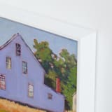 "Corner Farm House" - Art Print in Light Lavender by Carol C. Young - Frame Close-up