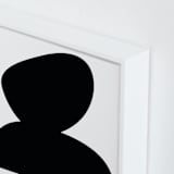 "Stones" - Art Print in Black by koshi - Frame Close-up