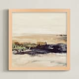 "George I" - Art Print in Tan by Mande Calhoun - Framed
