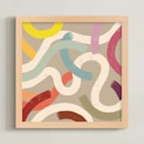 "The Dance 2" - Art Print in Sand by Paola Benenati - Framed